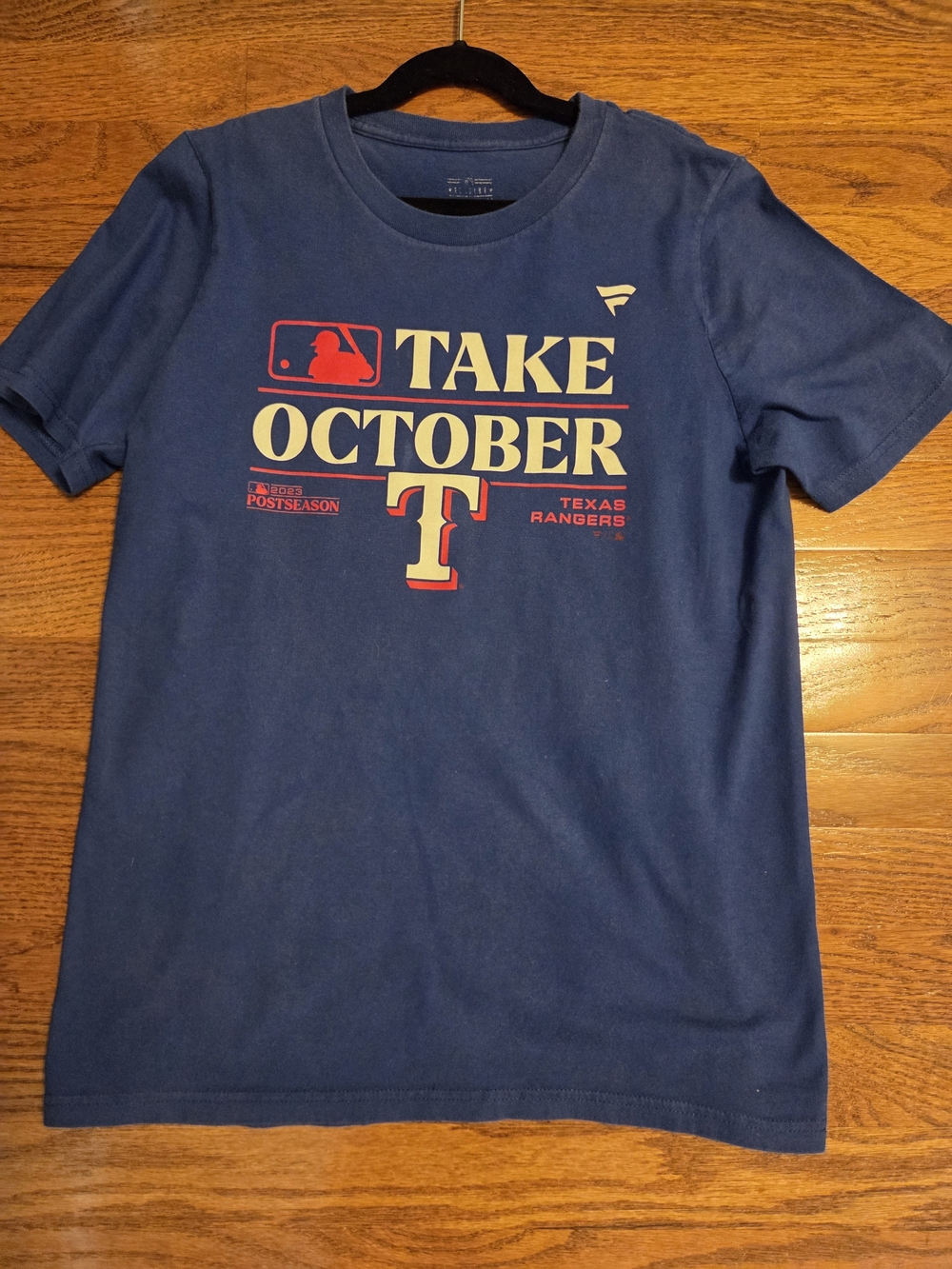 Texas Rangers 'Take October' Kids T-Shirt - Navy, L 14/16